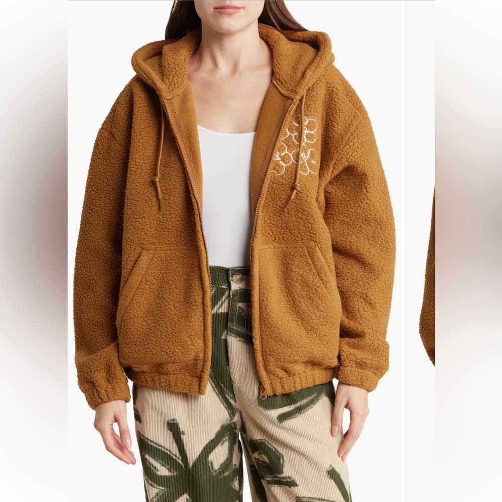 Women’s Obey fleece Chance Hooded Jacket. Size Small. NWT.
